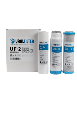 Набор картриджей для проточного фильтра UralFilter UF-2 фото в интернет-магазине Уралфильтр UralFilter