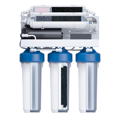 Система обратного осмоса БАРЬЕР ПРОФИ Осмо 100 Boost M фото в интернет-магазине Уралфильтр UralFilter