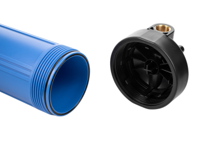 Магистральный фильтр Гейзер BB20 синий без картриджа фото в интернет-магазине Уралфильтр UralFilter