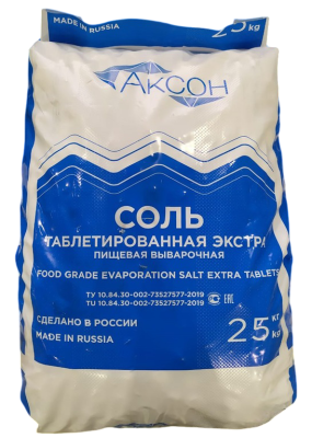 Соль таблетированная  (мешок25кг). универсальная фото в интернет-магазине Уралфильтр UralFilter